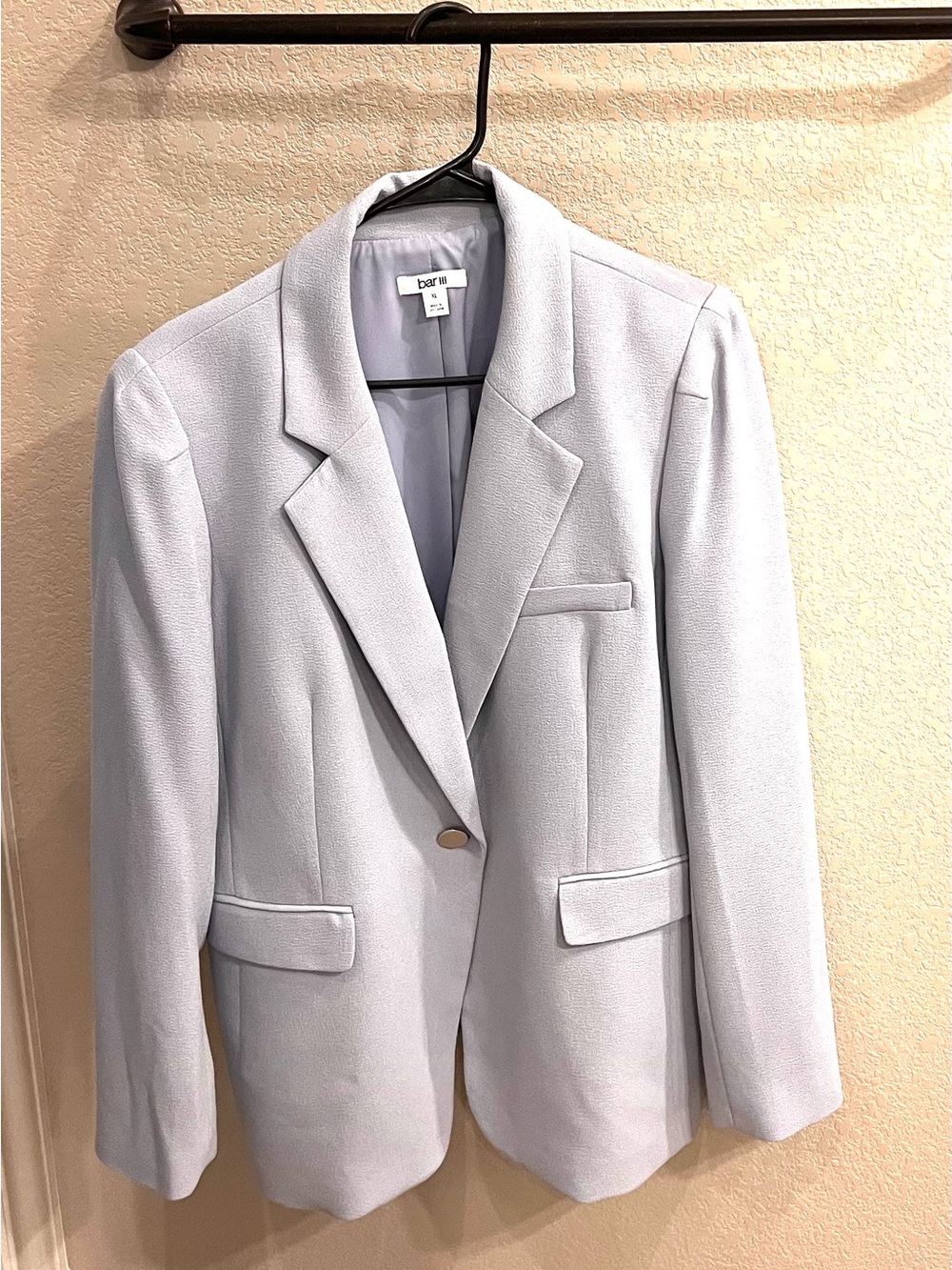 Bar III Lavender Single-Button Blazer